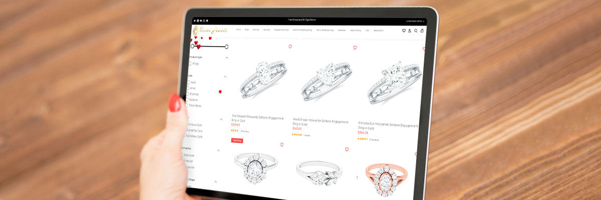 Tips to Buy Moissanite Engagement Ring Online