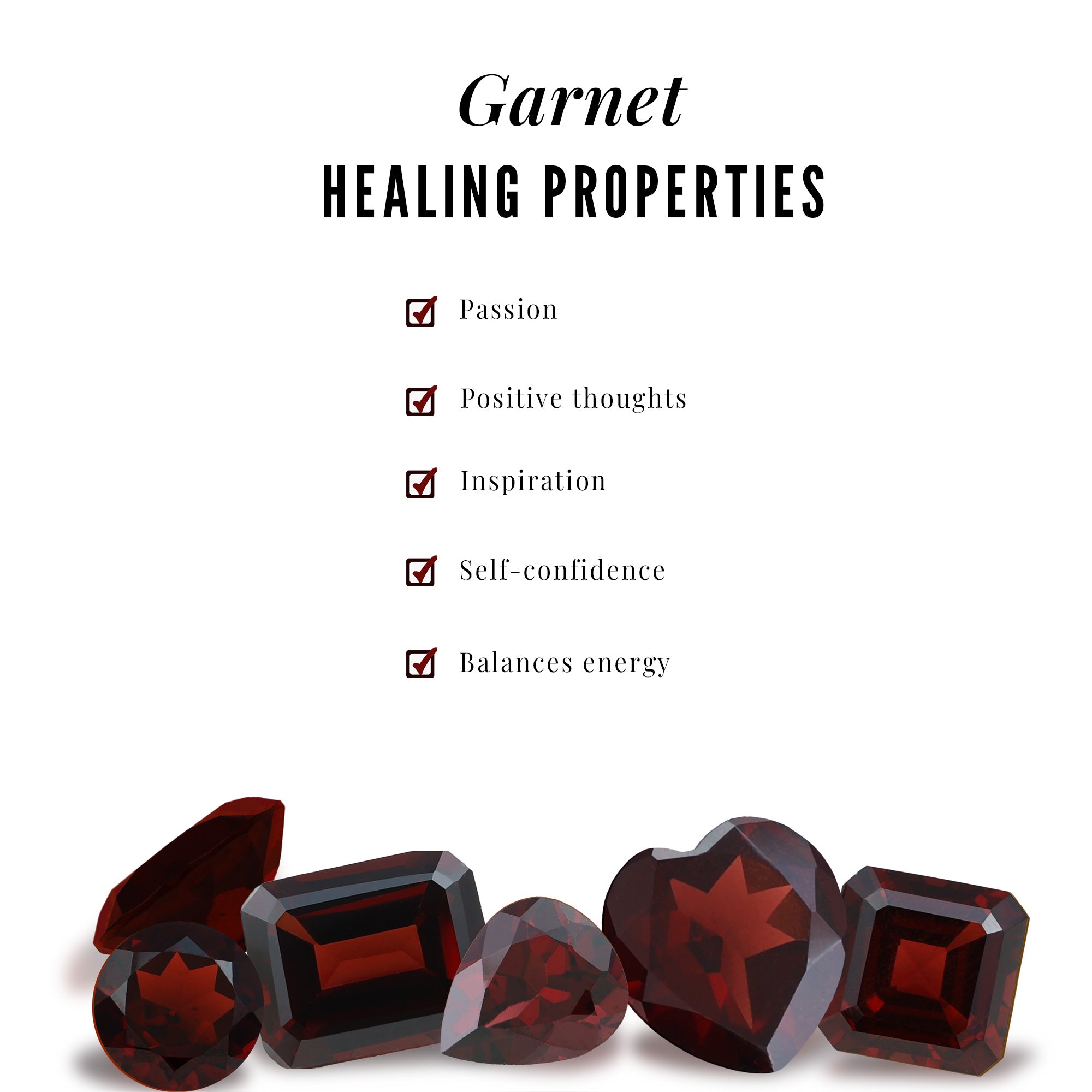 Garnet and Diamond Minimal Leaf Branch Ring Garnet - ( AAA ) - Quality - Rosec Jewels