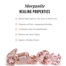 Morganite Designer Eternity Ring with Moissanite Morganite - ( AAA ) - Quality - Rosec Jewels