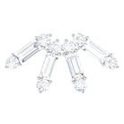 Rosec Jewels-Baguette Moissanite Curved Cartilage Earring