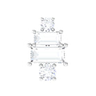 Rosec Jewels-Baguette Moissanite Designer Earring for Helix Piercing