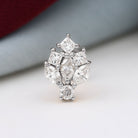 Rosec Jewels-Real Diamond Cluster Earring for Cartilage Piercing