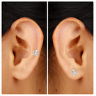 Rosec Jewels-Marquise Moissanite Gold Butterfly Earring for Helix Piercing