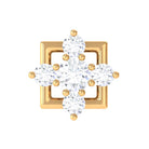 Rosec Jewels-Moissanite Square Geometric Cartilage Earring in Gold