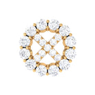 Rosec Jewels-Round Moissanite Minimal Cartilage Earring in Gold