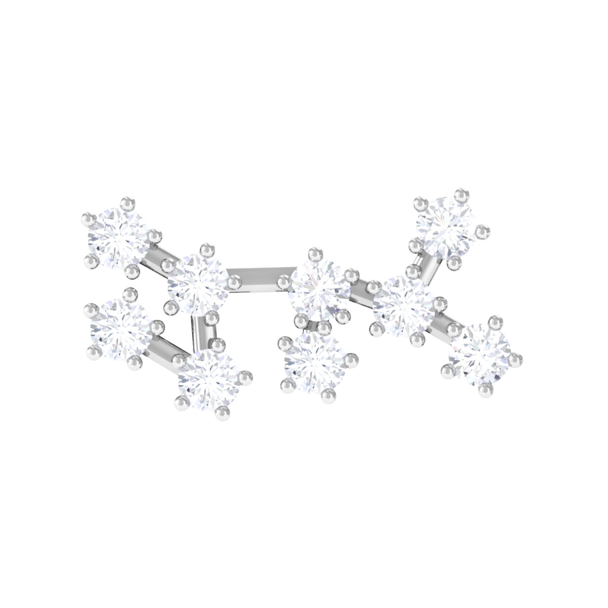 Rosec Jewels-Diamond Sagittarius Zodiac Earring for Helix Piercing