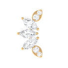 Rosec Jewels-Marquise Diamond Leaf Crawler Earring for Helix Piercing