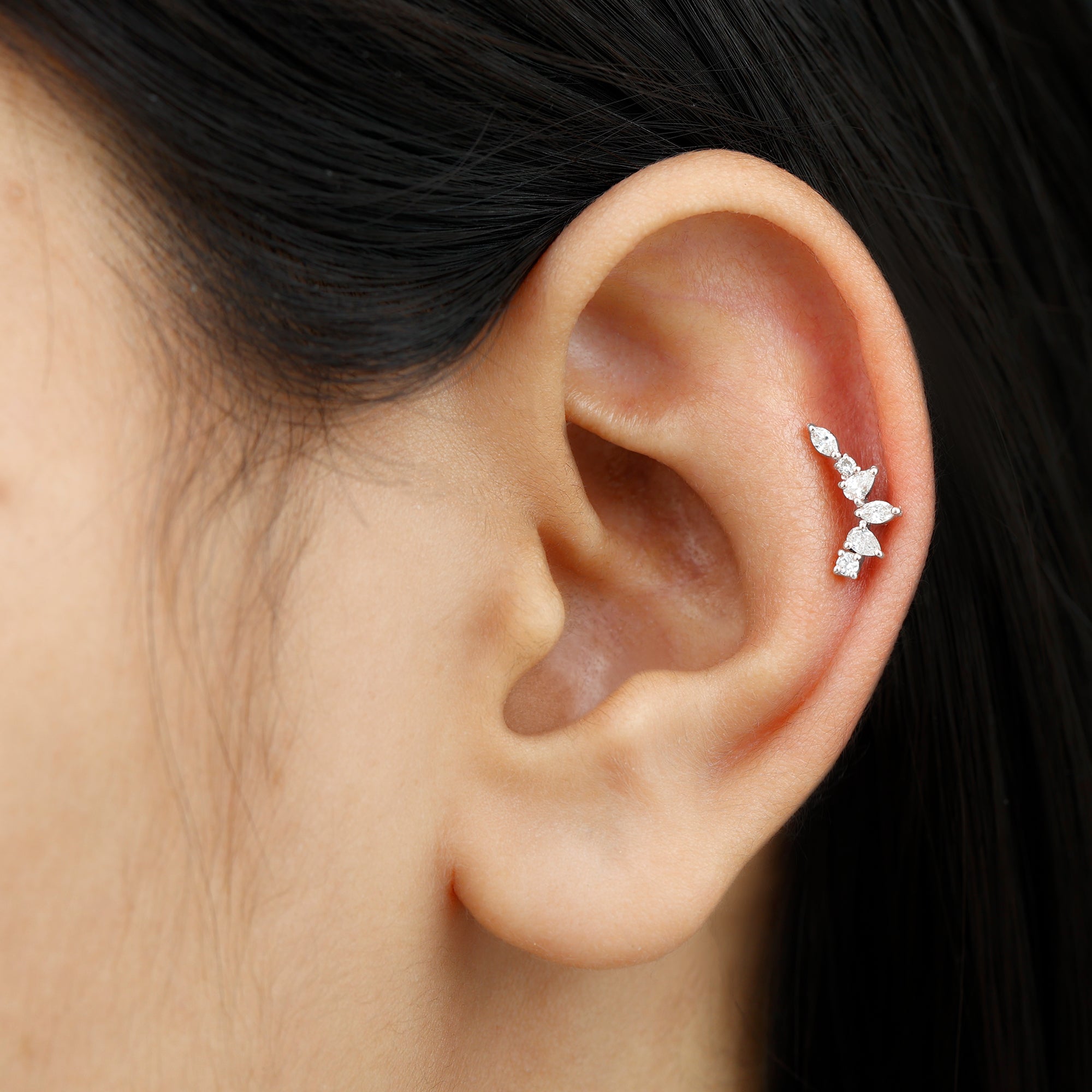 Ear shops piercing diamond