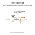 Rosec Jewels-Natural Diamond Starburst Drop Earring