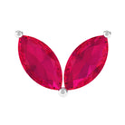 Rosec Jewels-Marquise Ruby Two Stone Cartilage Earring