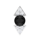 Rosec Jewels-Dainty Black Onyx and Diamond Arrow Tragus Earring