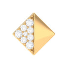 Rosec Jewels-Real Diamond Square Earring for Cartilage Piercing