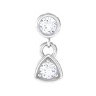 Rosec Jewels-Genuine Diamond Drop Earring for Helix Piercing