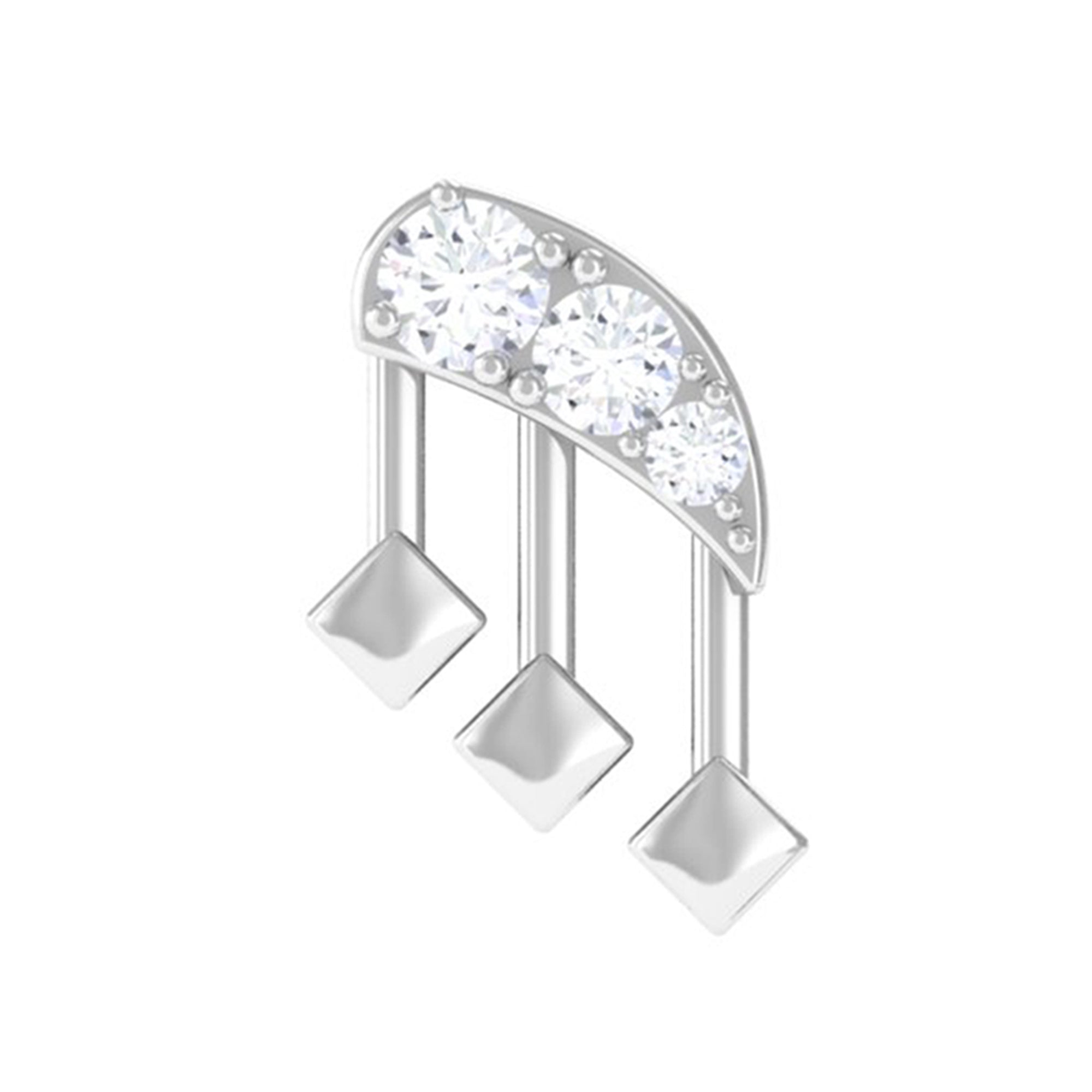 Rosec Jewels-Real Diamond Music Note Cartilage Earring