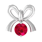 Rosec Jewels-Red Ruby Cute Christmas Bow Cartilage Earring