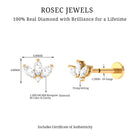 Rosec Jewels-Marquise Diamond Lotus Earring for Cartilage Piercing