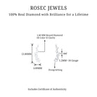 Rosec Jewels-Genuine Diamond Crawler Earring for Helix Piercing