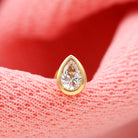 Rosec Jewels-Pear Shape Diamond Solitaire Cartilage Earring