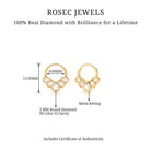 Rosec Jewels-Genuine Diamond Clicker Hoop Earring for Daith Piercing