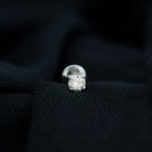 Rosec Jewels-Minimalist Diamond Solitaire Conch Earring