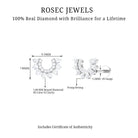 Rosec Jewels-Unique Diamond Curved Earring for Helix Piercing