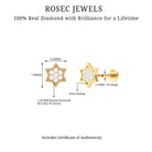 Rosec Jewels-Genuine Diamond Star Earring for Helix Piercing