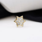 Rosec Jewels-Genuine Diamond Star Earring for Helix Piercing