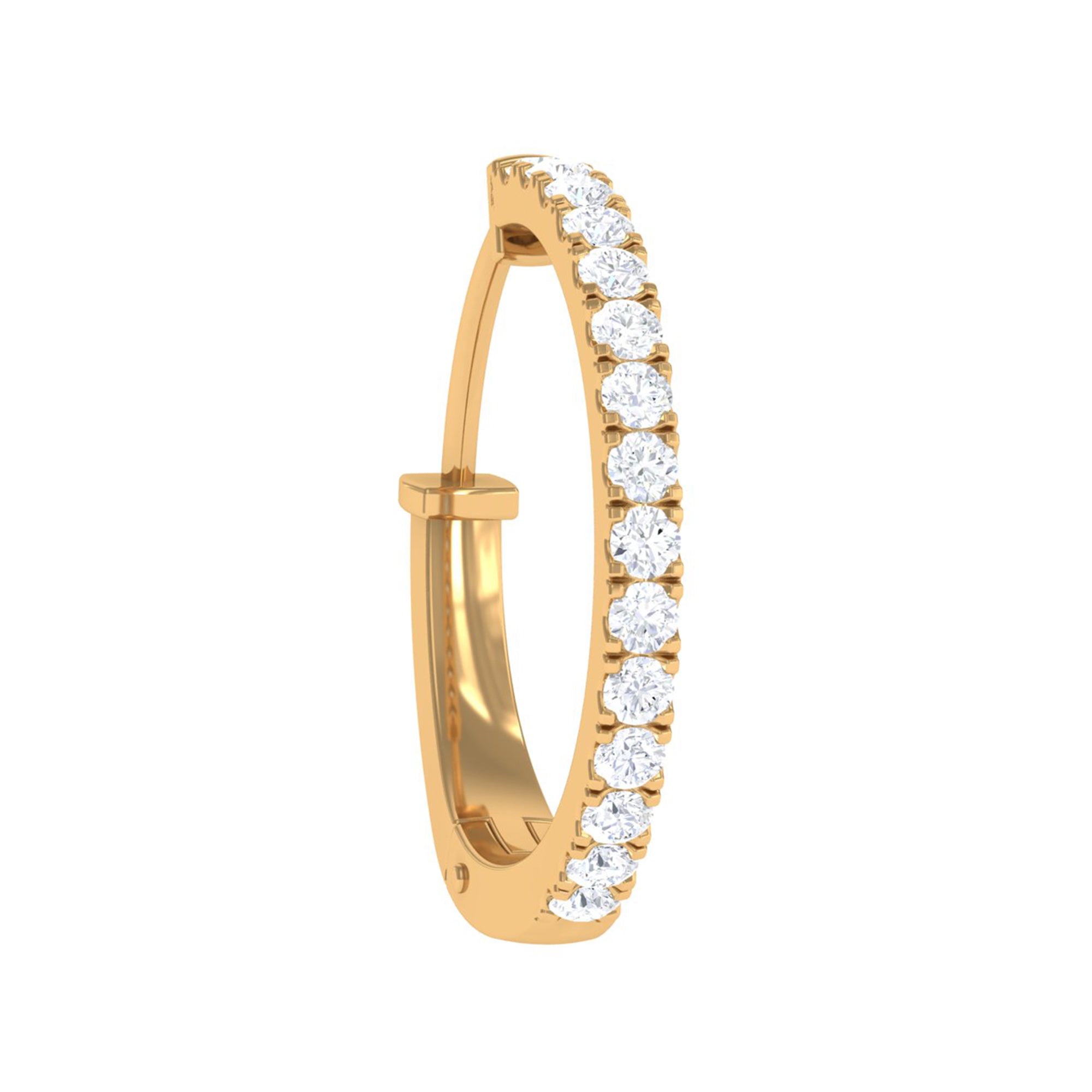 Rosec Jewels-Simple Real Diamond Conch Hoop Earring