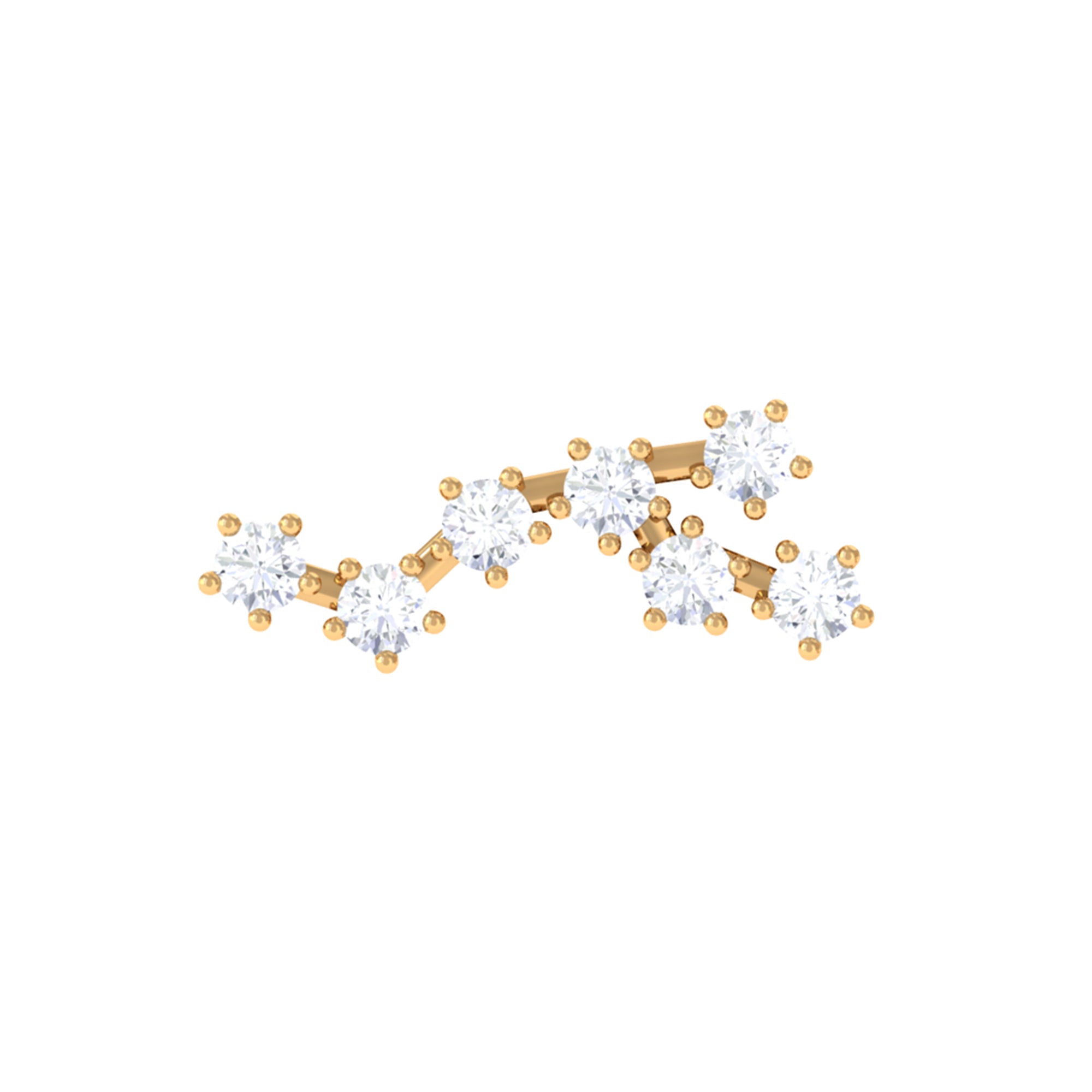 Rosec Jewels-Diamond Virgo Constellation Earring for Cartilage Piercing