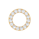 Rosec Jewels-Simple Diamond Open Circle Earring with Flat Back