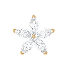 Rosec Jewels-Marquise Moissanite Floral Earring for Cartilage Piercing