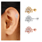 Rosec Jewels-Moissanite Chinese Fan Shaped Cartilage Earring