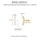 Rosec Jewels-Graduated Style Diamond Crawler Earring