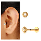 Rosec Jewels-Minimal Diamond Conch Earring in Bezel Setting