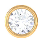 Dainty Round Diamond Cartilage Earring in Bezel Setting Diamond - ( HI-SI ) - Color and Clarity - Rosec Jewels