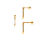 Rosec Jewels-Minimalist Diamond Line Bar Earring for Helix Piercing