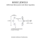 Rosec Jewels-Moissanite Gold Flower Crawler Earring for Helix Piercing