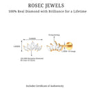 Rosec Jewels-Genuine Marquise Diamond Leaf Helix Earring