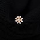 Rosec Jewels-Minimalist Moissanite Flower Cartilage Earring