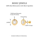 Rosec Jewels-Moissanite Circle Geometric Cartilage Earring