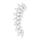 Rosec Jewels-Natural Diamond Wing Crawler Earring for Helix Piercing