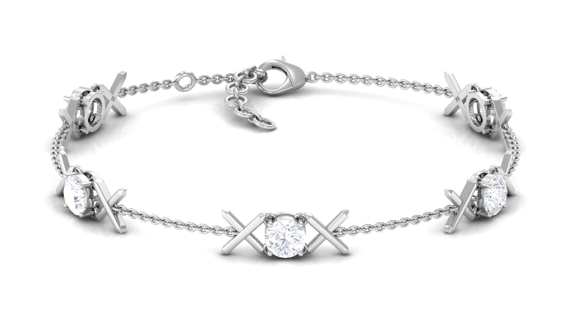 Rosec Jewels-Certified Lab Grown Diamond Bridal Bracelet