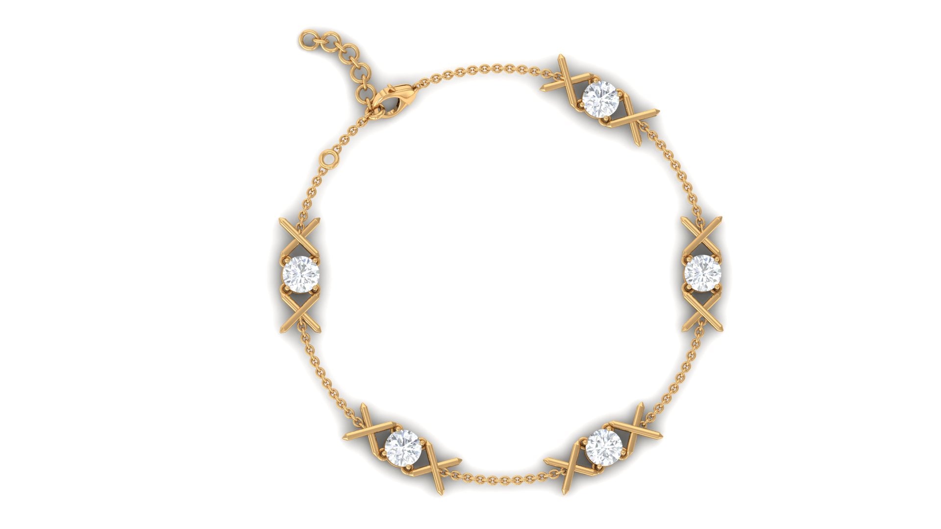 Rosec Jewels-Certified Lab Grown Diamond Bridal Bracelet