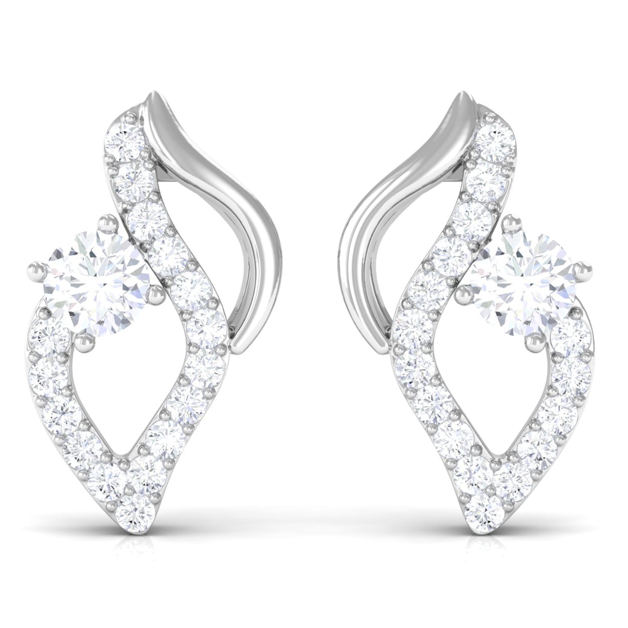 Rosec Jewels-Elegant Lab Grown Diamond Stud Earrings