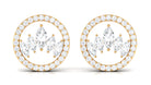 Rosec Jewels-Certified Real Diamond Circle Stud Earrings