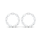 Marquise Cut Diamond Eternity Stud Earrings Diamond - ( HI-SI ) - Color and Clarity - Rosec Jewels