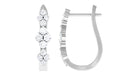 Rosec Jewels-Natural Diamond J Hoop Earrings with Latch Back