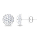 Rosec Jewels-Alluring Diamond Bridal Stud Earring with Screw Back Closure