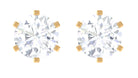 Rosec Jewels-Real Diamond Solitaire Martini Stud Earrings