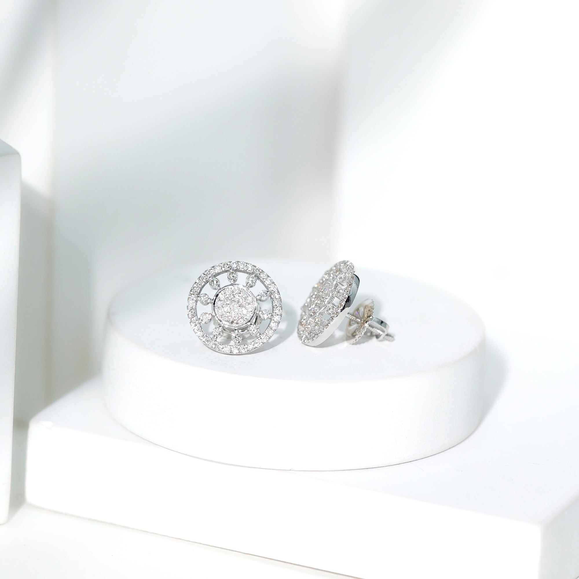 Rosec Jewels-Certified Diamond Statement Stud Earrings